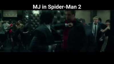 MJ in Spider-Man 1 vs Spider-Man 2