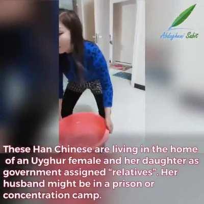 Please spread the word and video. They are now forcing Chinese men to live with Muslim women while the husbands are locked up.