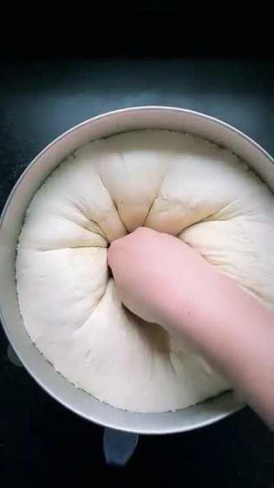 Pizza dough needed some punching down