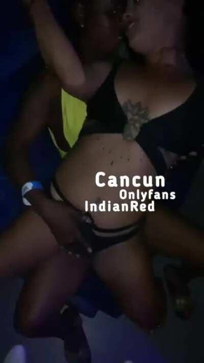 Cancun bus turned wild