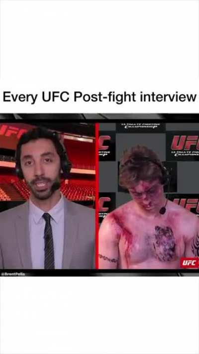 Every UFC Post fight interview