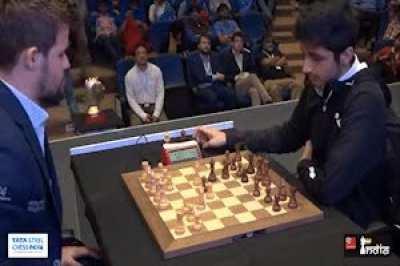 Magnus Carlsen with 30 seconds VS Manager Agdestein with 3 minutes 