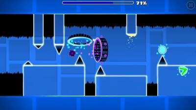 I made a Geometry Dash layout with Street Party!