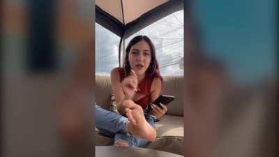 @itzz.kirrr feet from TikTok live earlier part 2 (watch on PC)