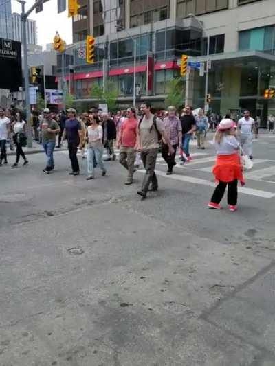 Moron parade in Toronto today.