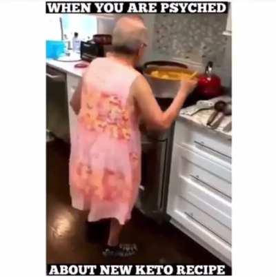 When you are psyched about a new keto recipe