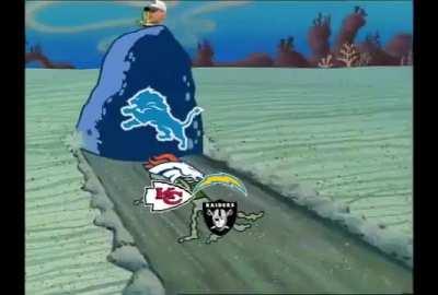 Lions Running through the AFC West!