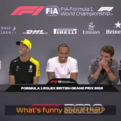 F1 lads just having some good natured insults!