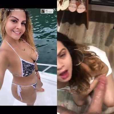 Sexy Latina Teen from Tik-Tok LEAKED Blowjob Video! Comment for her @ and FULL VIDEO