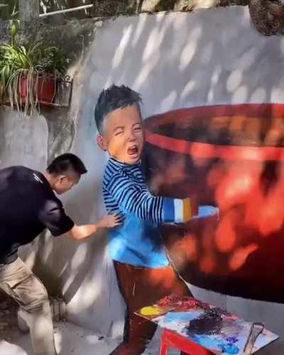 The way he paints it...