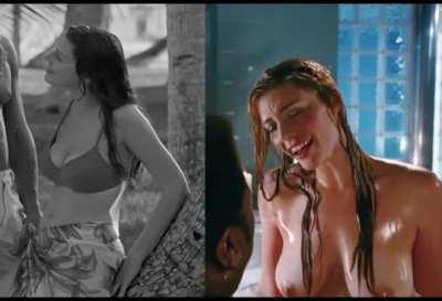 Jessica Paré in Stardom (2000) and Hot Tub Time Machine (2010)