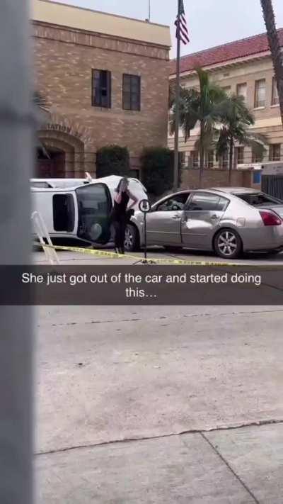 Did she cause the accident?