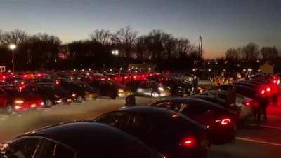 Indian Tesla Owners celebrating win of Naatu Naatu in Oscars @ Pappiani Park in Edison, NJ