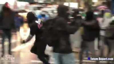 Man acts tough until NYPD point at him for arrest