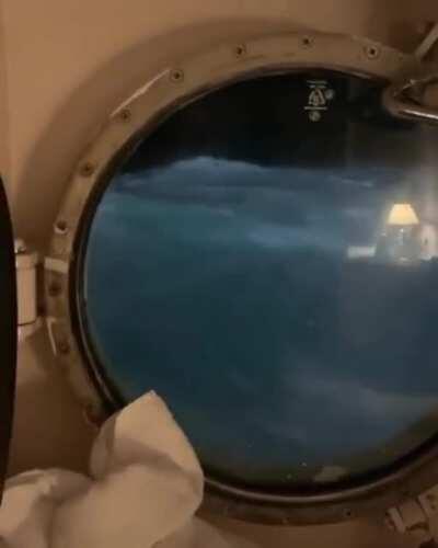 Porthole view.