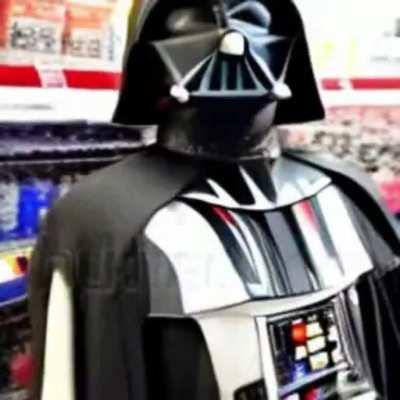 Text to Video Darth Vader Visits Walmart AI Written voiced and animated 100% independent of a human