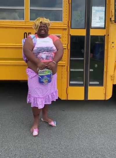 How kids look in their new outfits on the first day of school