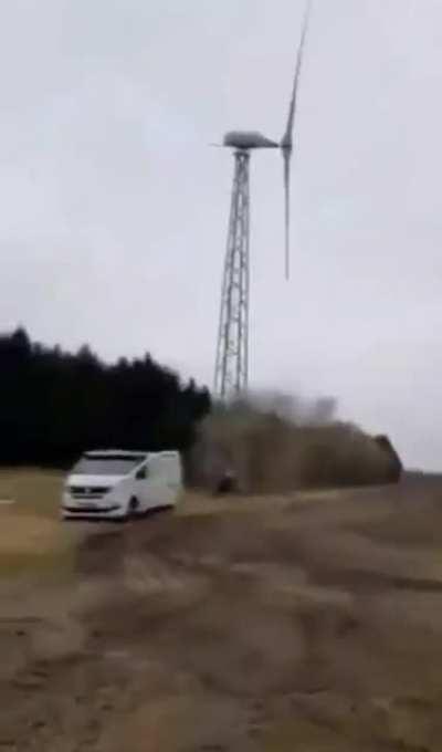 WCGW taking down a wind turbine