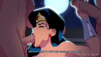 Wonder Woman giving into her lustful desires. [Crisisbeat] (DC)