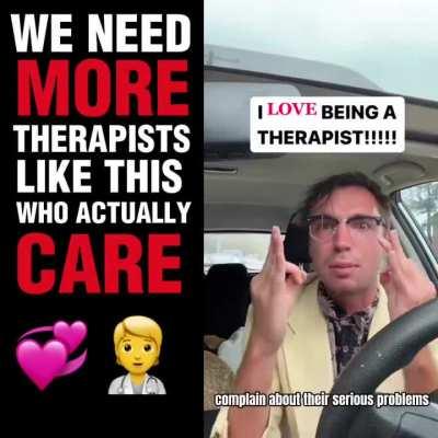 Wholesome therapist