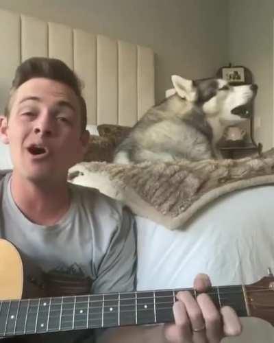 Singing with dad