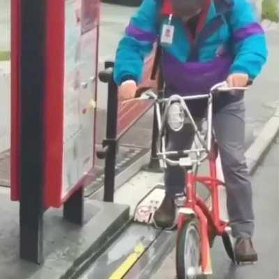 Norway uphill bike escalator