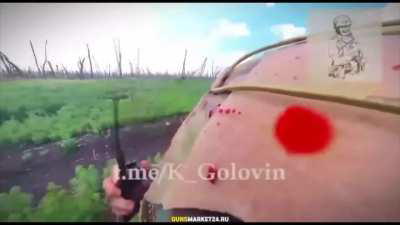 A Russian Infantryman's Perspective on Attempt to Shoot Down a Ukrainian FPV Drone, Resulting in Facial Injury