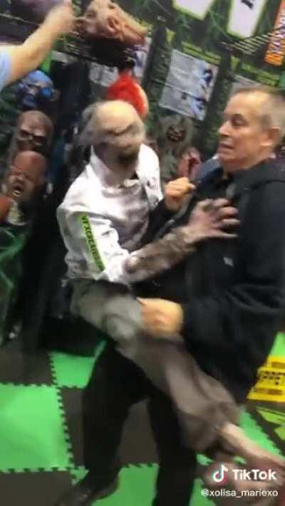 This man and his insane zombie puppet