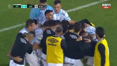 Atlético Tucumán [4] - 0 Barracas Central - 90+3' Mateo Coronel (great goal from behind the halfway line)