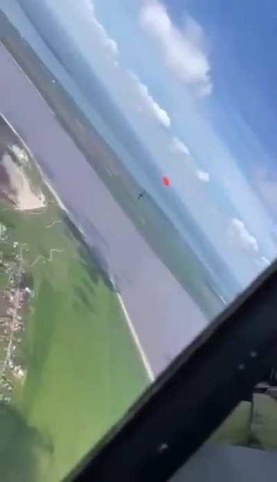 POV of Yak-52 pilot after shooting down 