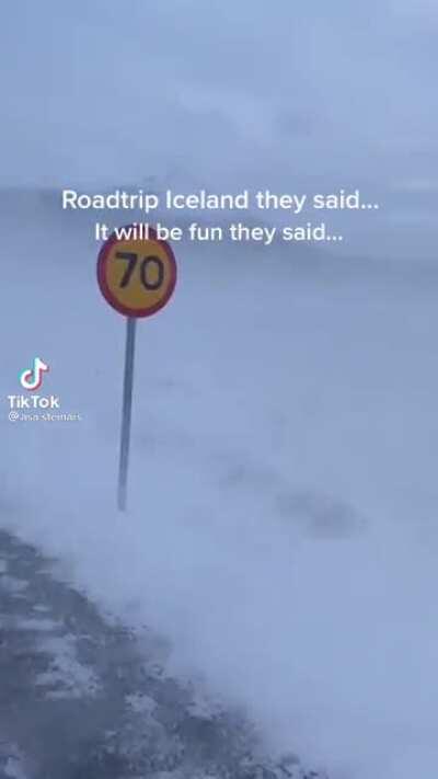 Crazy wind in Iceland.