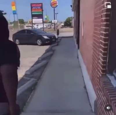 Man hops through car window to fight his child’s mother while their child is in the car . 🤦🏾‍♂️ car ends up flipping over