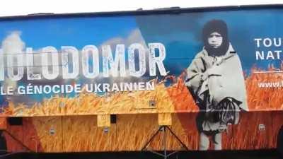 they really funding holodomor busses wtf