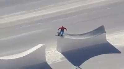 Flawless snowboarding