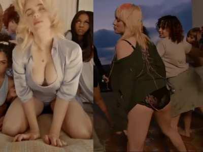 Billie Eilish's huge tits and shaking her ass