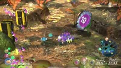 This happened a while ago, but I had this weird glitch with the Winged Pikmin and the lily pads.