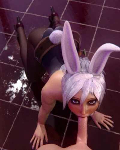 Battle Bunny Riven performing fellatio on you ( Glory_to_God ) [ League of Legends ]