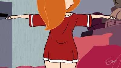 Kim Possible Stripping Down (Saro) [Kim Possible, Disney]