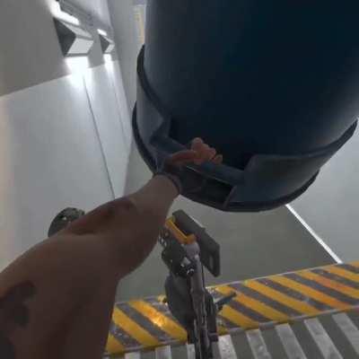 Dealing with an automated turret in VR gaming