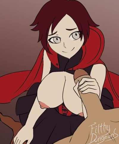 Ruby getting a cumshot (filthydungeons)