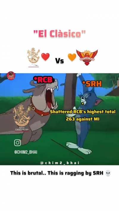 68/10 rcb vs srh 2022 add karna bhul gya guys par itna hi bahut hai