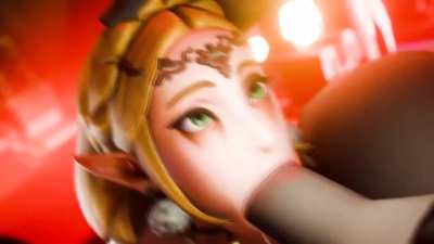 Zelda naively thought she could challenge Ganon by herself, only to be defeated and turned into his royal cumdump. (AmateurThrowaway)