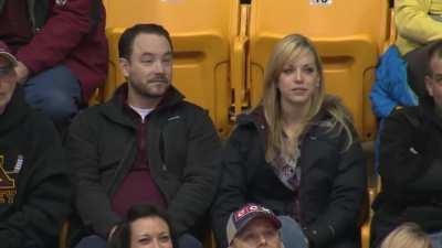 Gophers kiss cam..