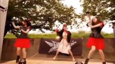 Babymetal scene from the Japanese drama yesterday