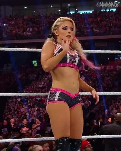 WWE Alexa Bliss Royal Rumble 2020 Surprised