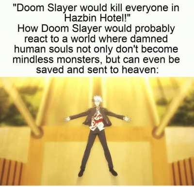 I feel like y'all seriously underestimate how incredibly fucked up the world of DOOM is, most series' versions of hell would be heaven by comparison.