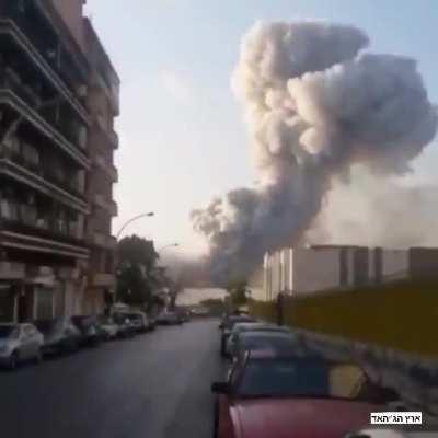 The most insane angle I could find of the recent catastrophe in Lebanon
