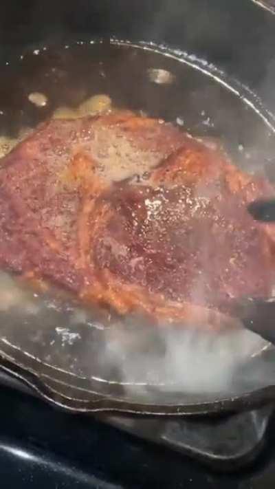 Some Texas wagyu I cooked. Sous vide at 137° for 2 hours and seared it off with avocado oil. Ended it with a rosemary shallot butter baste. Came out absolutely delicious and the fat rendered perfectly !