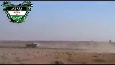 Houran Brigade fighters ambush an SAA BMP-1 with an RPG at close range - September 2013