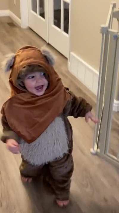 My little nephew as an Ewok